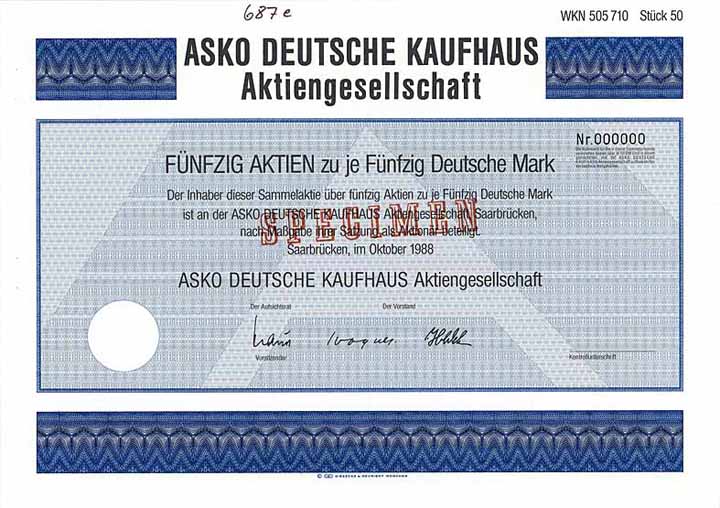 ASKO Deutsche Kaufhaus AG