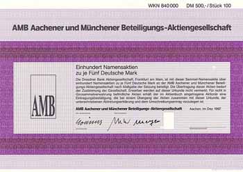 AMB Aachener und Münchener Beteiligungs-AG