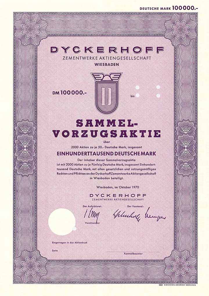 Dyckerhoff Zementwerke AG