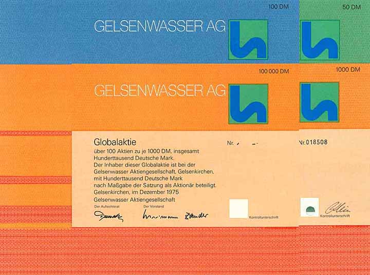 Gelsenwasser AG (4 Stücke)