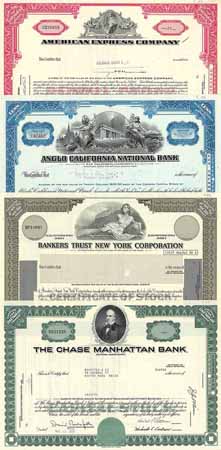 USA ab 1940 - Banken-Konvolut (34 Stücke)