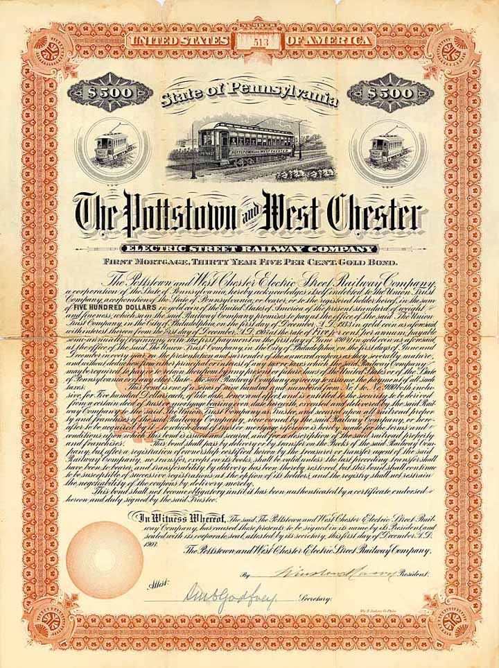 Pottstown & West Chester Electric Street Railway