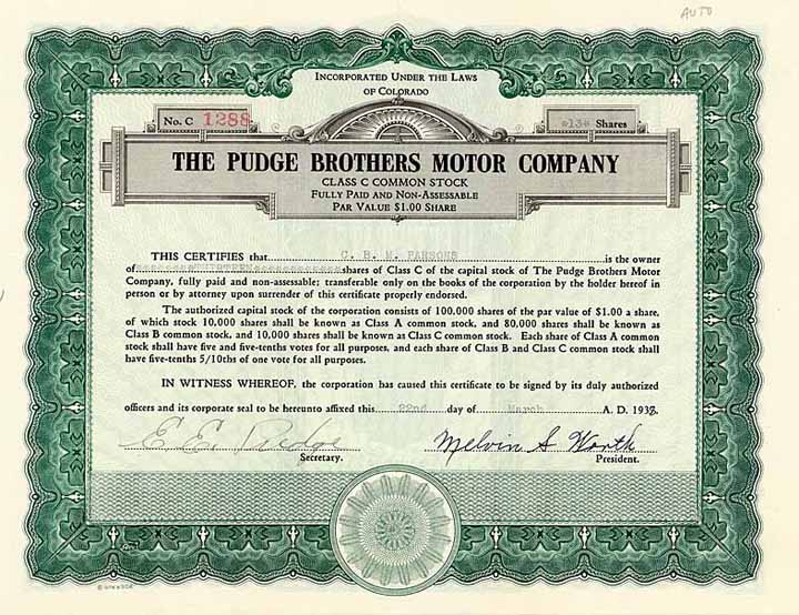 Pudge Brothers Motor Co.