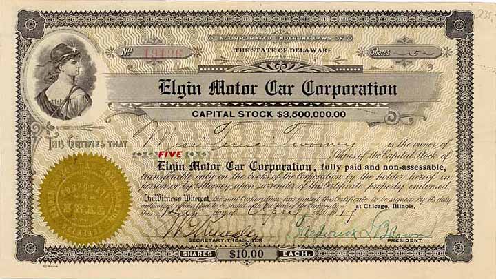 Elgin Motor Car Corp.