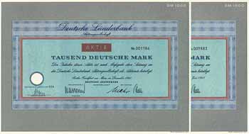 Deutsche Länderbank AG (2 Stücke)
