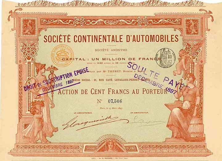 Soc. Continentale d’Automobiles S.A.