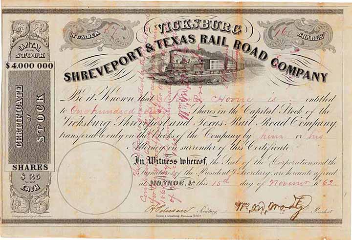 Vicksburg, Shreveport & Texas Railroad