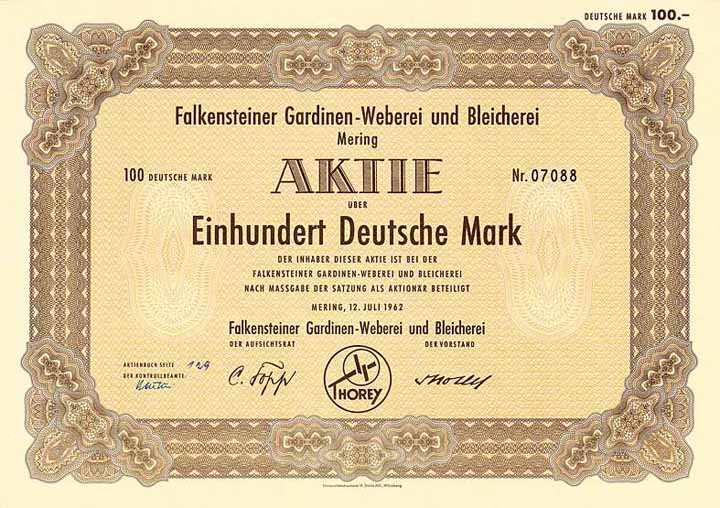Falkensteiner Gardinen-Weberei und Bleicherei