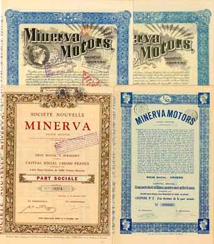 Konvolut - Minerva Motors S.A. (10 Stücke)