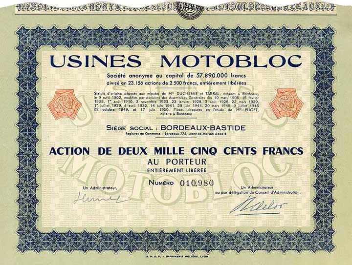 Usines Motobloc S.A.