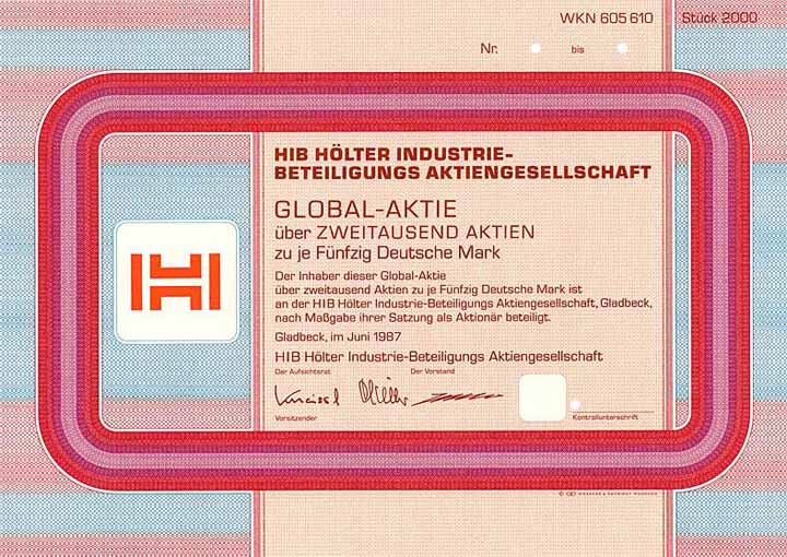 HIB Hölter Industrie-Beteiligungs AG