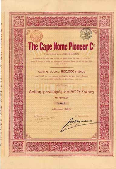 Cape Nome Pioneer Co. S.A.