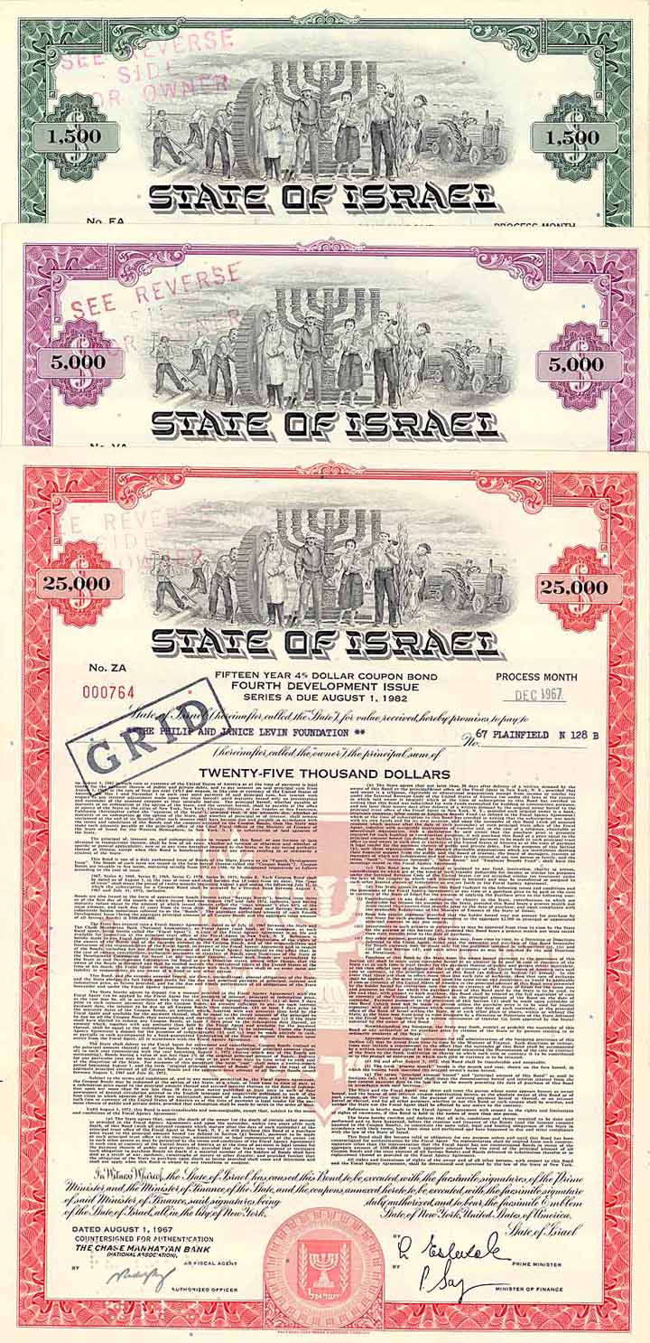 State of Israel (3 Stücke)