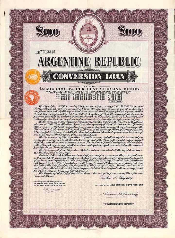 Argentine Republic Conversion Loan