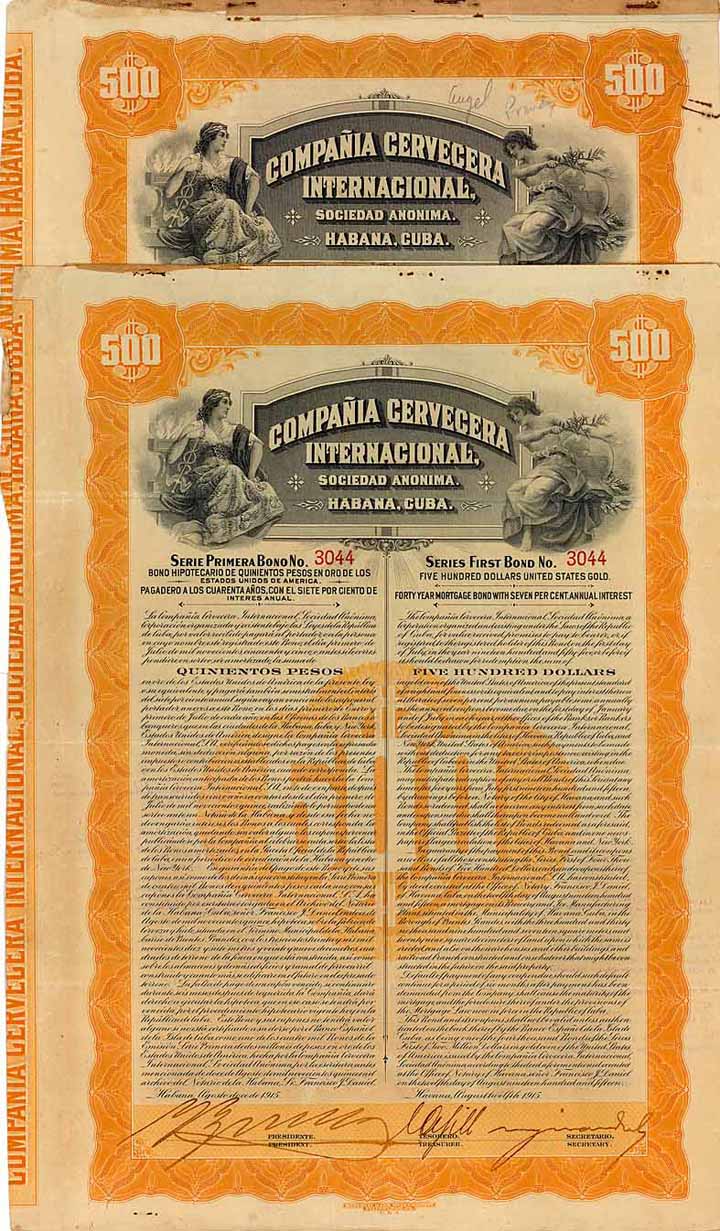 Compania Cervecera Internacional S.A. (2 Stücke)