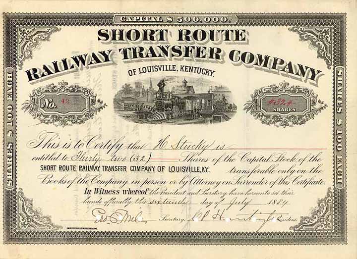 Short Route Railway Transfer Co. of Louisville (OU C.P. Huntington)