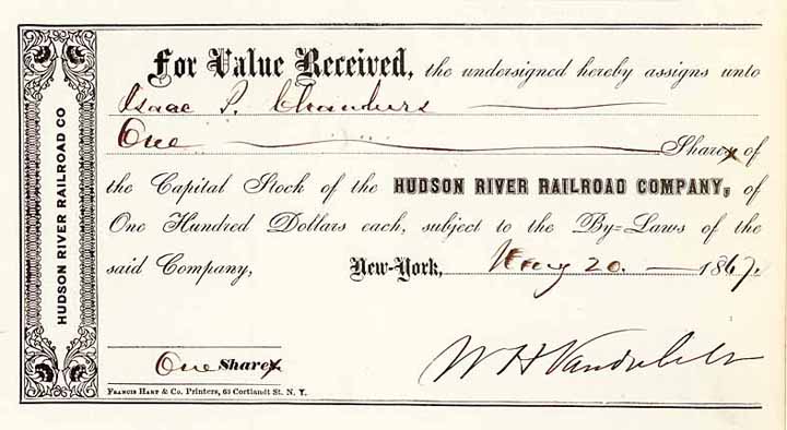 Hudson River Railroad (OU W.H. Vanderbilt)