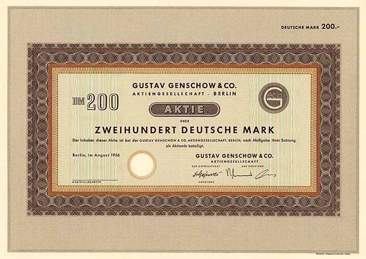 Gustav Genschow & Co. AG