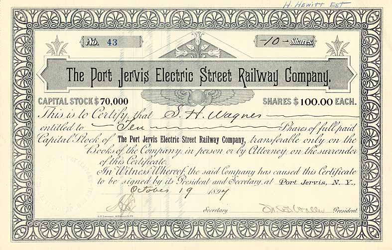 Port Jervis Electric Street Railway