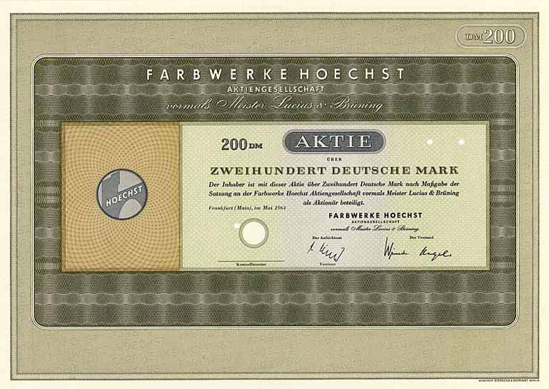 Farbwerke Hoechst AG vormals Meister Lucius & Brüning