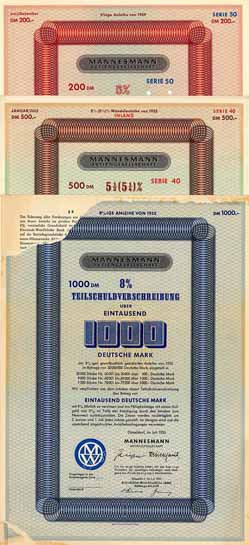 Mannesmann AG (3 Stücke)