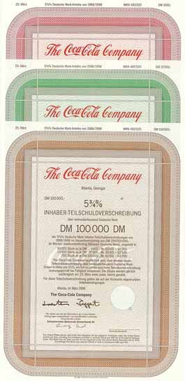 Coca-Cola Co. (3 Stücke)
