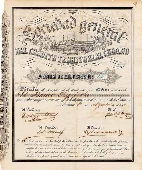 Soc. general del Credito Terrotorial Cubano