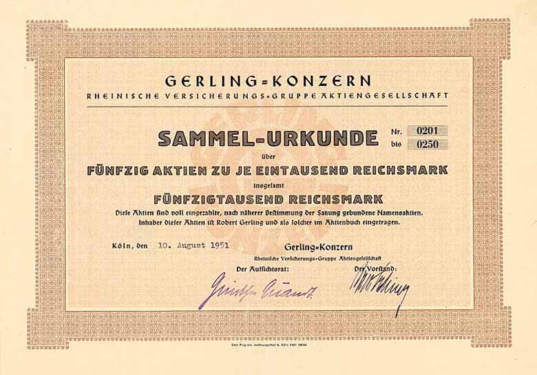 GERLING-KONZERN Rheinische Versicherungs.Gruppe AG