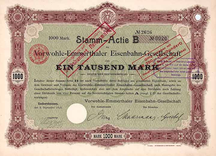Vorwohle-Emmerthaler Eisenbahn-Gesellschaft