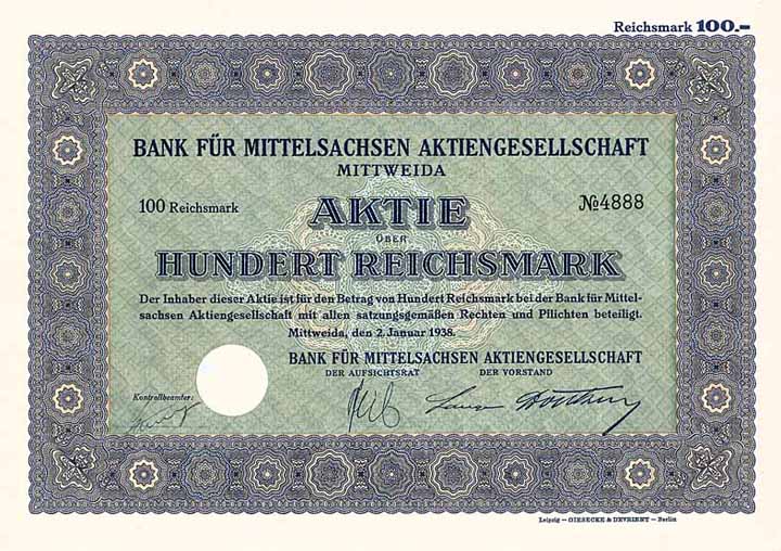 Bank für Mittelsachsen AG