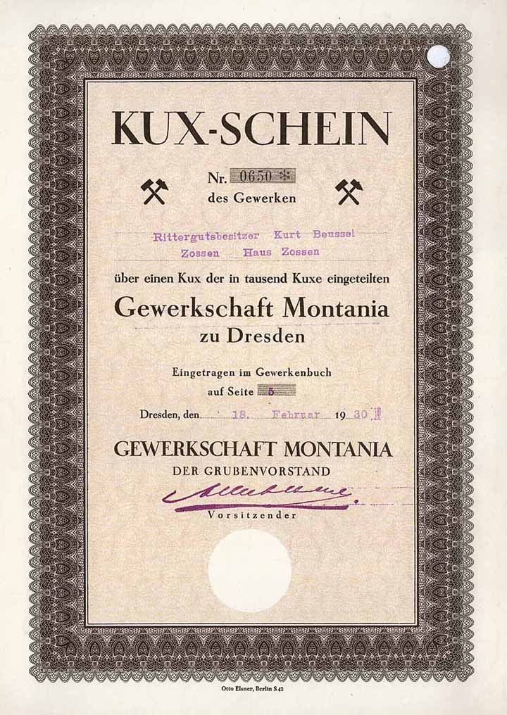 Gewerkschaft Montania