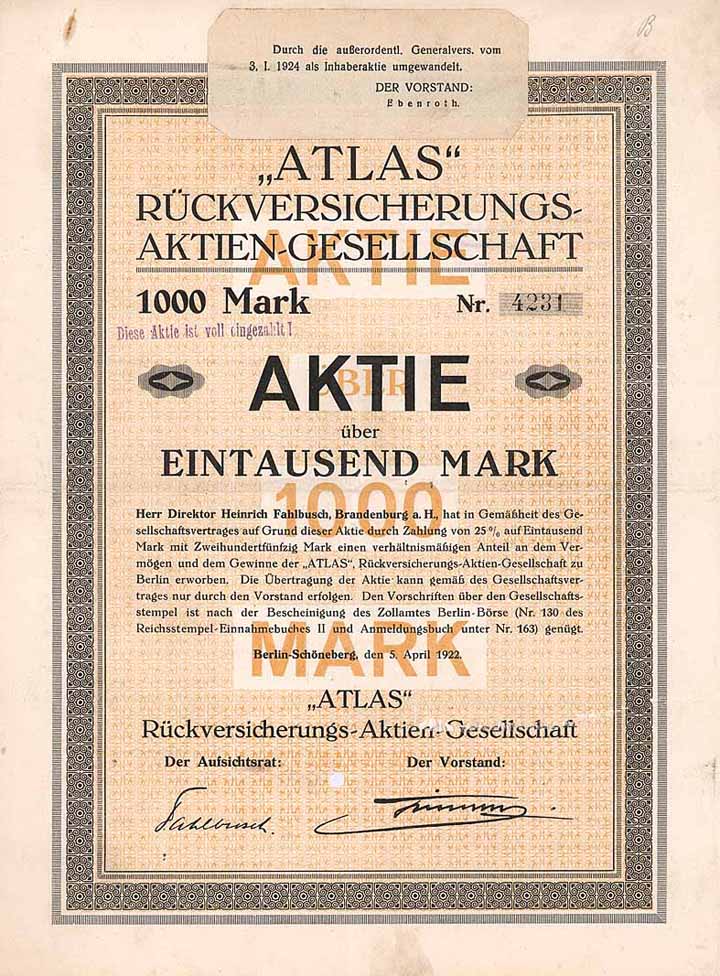 Atlas Rückversicherungs-AG