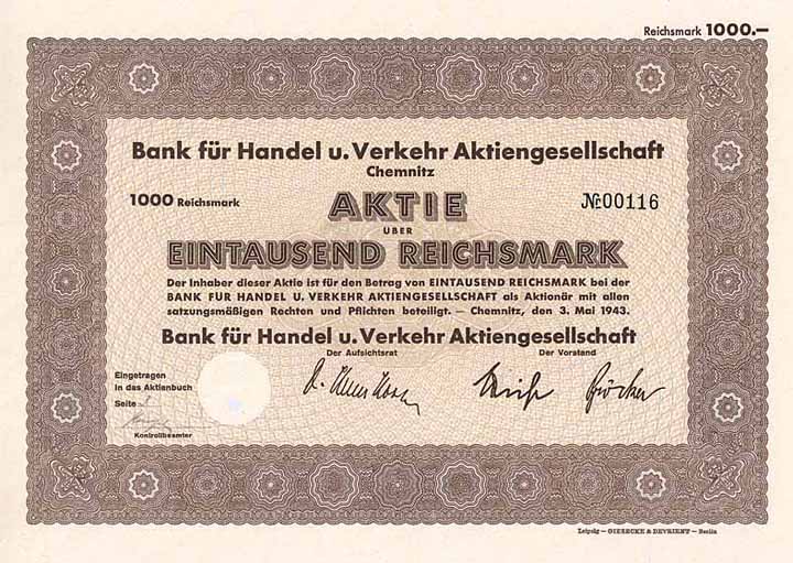 Bank für Handel und Verkehr AG