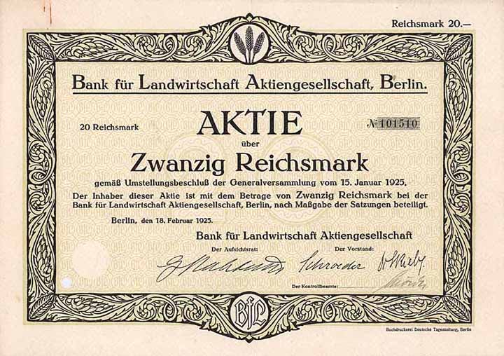 Bank für Landwirtschaft AG