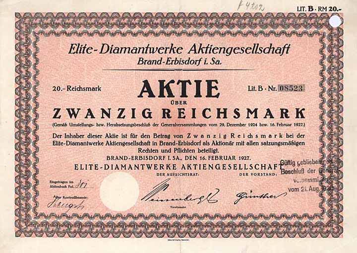 Elite-Diamantwerke AG