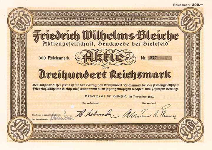 Friedrich Wilhelms-Bleiche AG