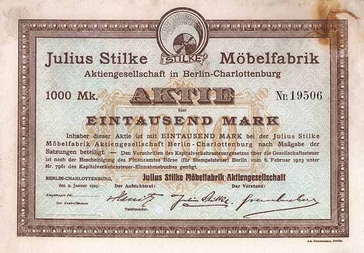 Julius Stilke Möbelfabrik AG