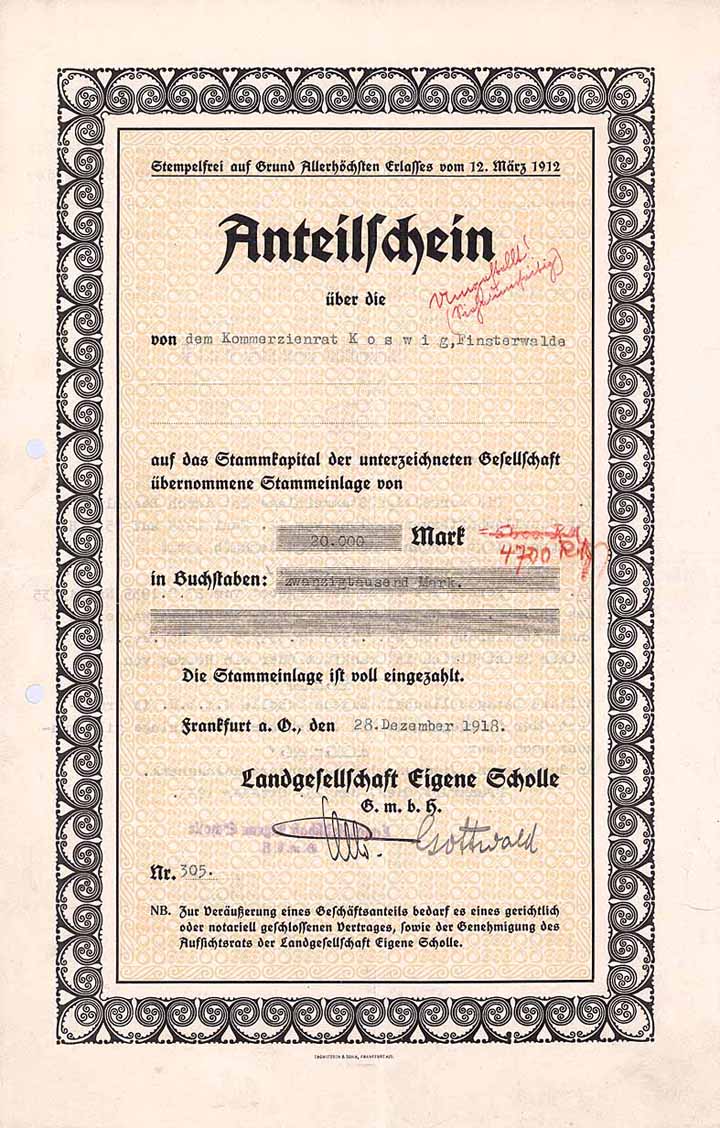 Landgesellschaft Eigene Scholle GmbH