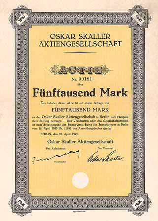 Oskar Skaller AG