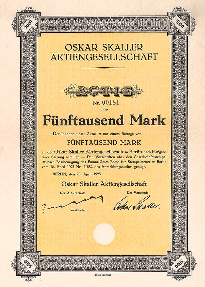 Oskar Skaller AG