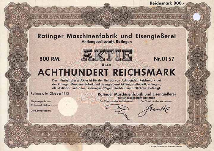 Ratinger Maschinenfabrik und Eisengießerei AG