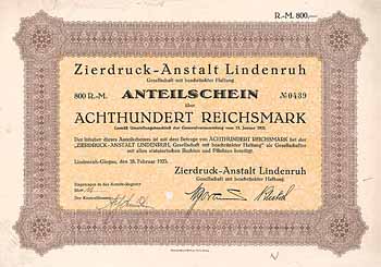 Zierdruck-Anstalt Lindenruh GmbH