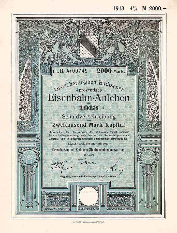 Grossherzoglich Badisches Eisenbahn-Anlehen