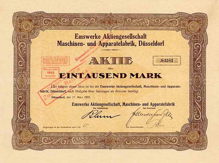 Emswerke AG Maschinen- und Apparatefabrik