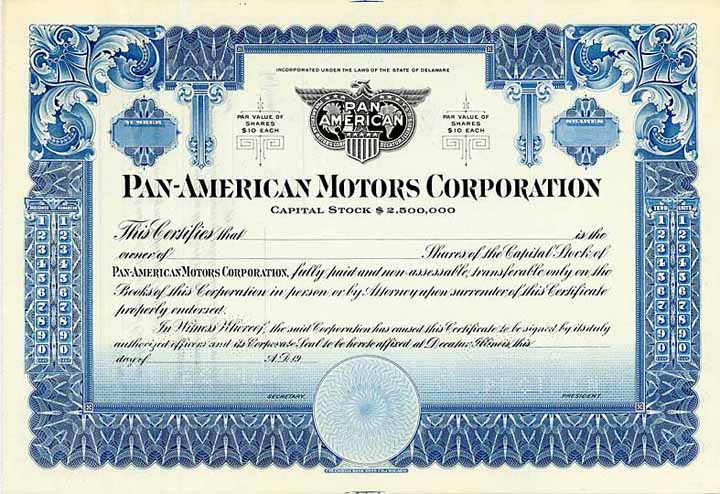 Pan-American Motors Corp.