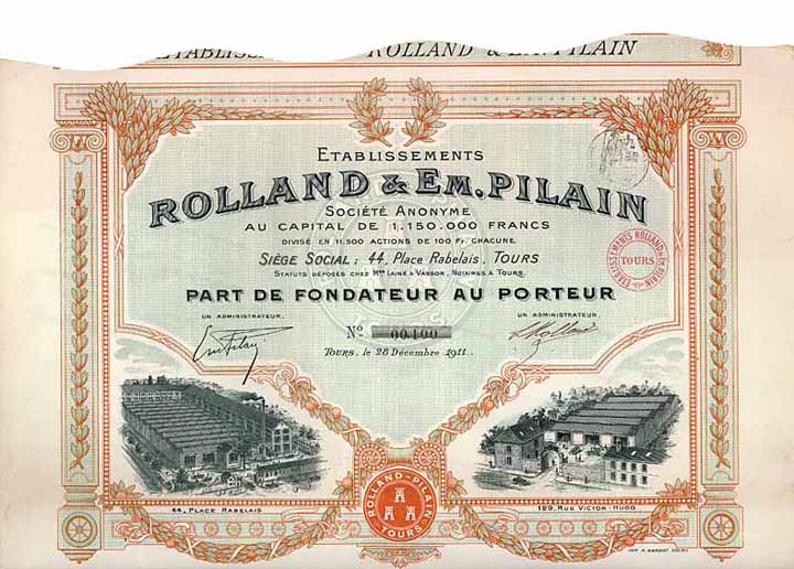 Etablissements  Rolland & Em. Pilain S.A.