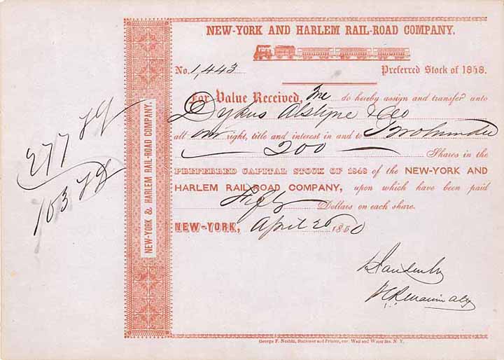 New York and Harlem Railroad