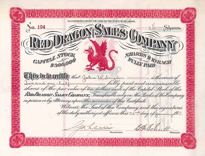 Red Dragon Sales Co.