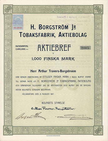 H. Borgström Jr. Tobaksfabrik AB