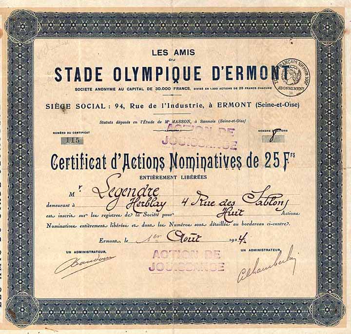 Les Amis du Stade Olympique d'Ermont S.A.